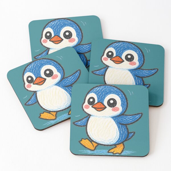 Item preview, Cute Kawaii Penguin – Adorable Baby Penguin Cartoon designed and sold by Mousy17.