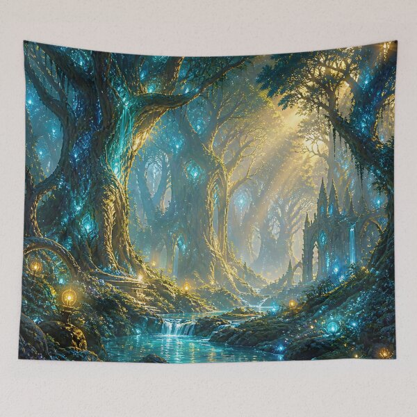 Item preview, Elf Ruins in Ancient Magical Forest designed and sold by Fanta-sticky.