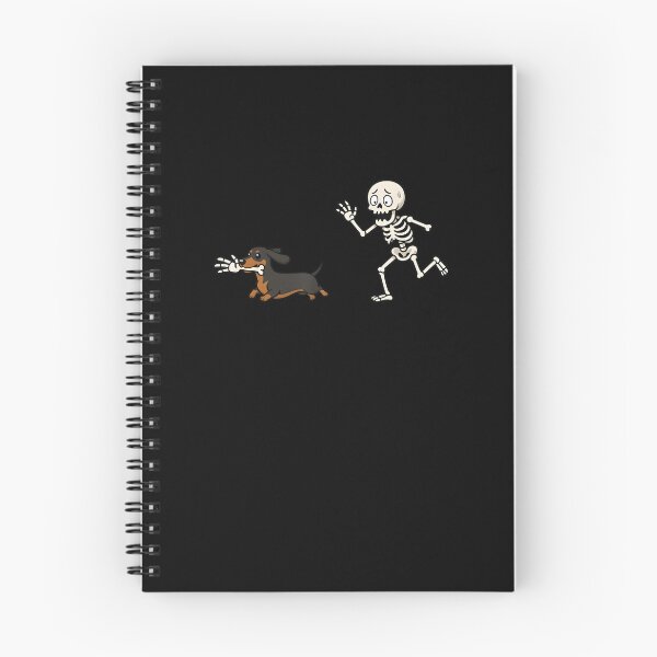 Item preview, Dachshund Dog Skeleton Chase Bone Funny Cartoon designed and sold by SoyLamderma.