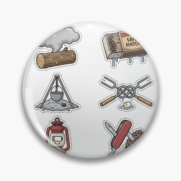 Item preview, New Year Campfire & Bonfire Disasters Sticker Pack - Outdoor Wood Set designed and sold by SimpleP.