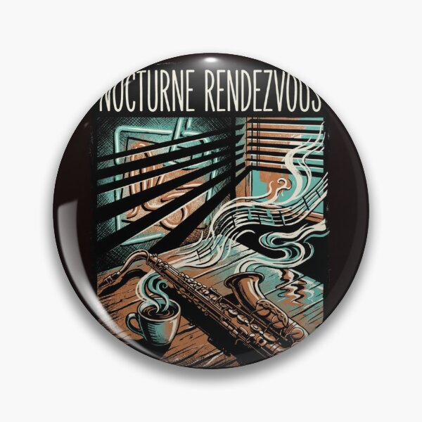 Item preview, Nocturne Rendezvous Jazz Noir Vintage Design designed and sold by Aniahck.