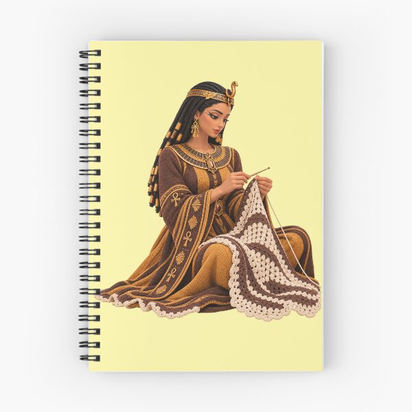 Item preview, Autumn Queen's Golden Threads – Egyptian Goddess Crochet Art designed and sold by NEFERSIGN.