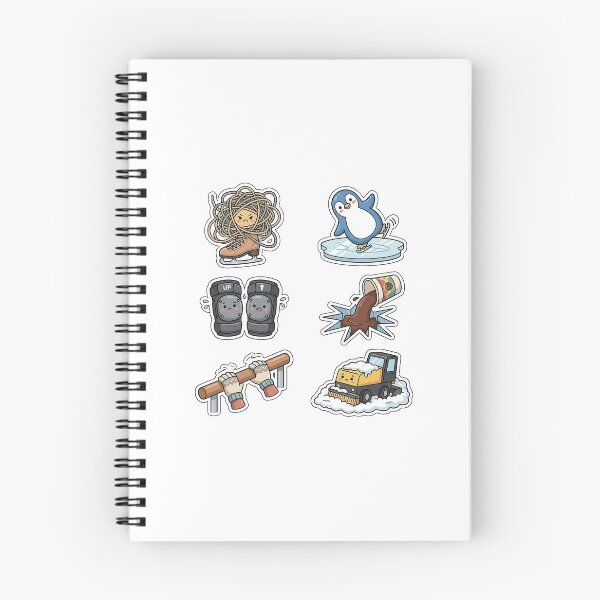 Item preview, Unsuccessful Ice Skating Sticker Pack - Winter Rink Disasters designed and sold by SimpleP.