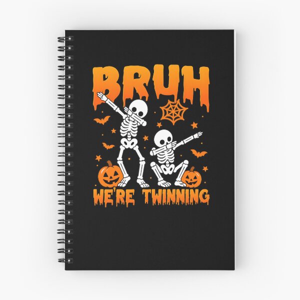 Item preview, Bruh We're Twinning Skeleton Halloween Dab Funny designed and sold by SoyLamderma.