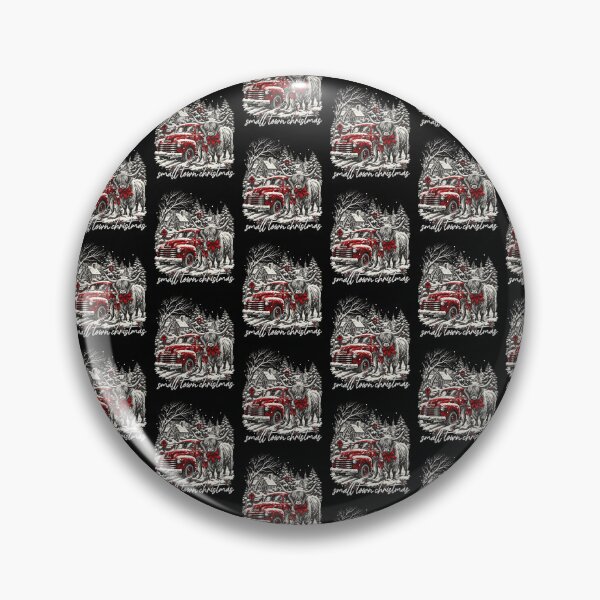 Item preview, Small Town Christmas Highland Cow Red Truck Holiday Graphic designed and sold by JpShop10.