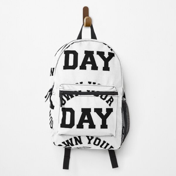 Item preview, Own Your Day Motivational Typography Sticker designed and sold by Surabi-studio.