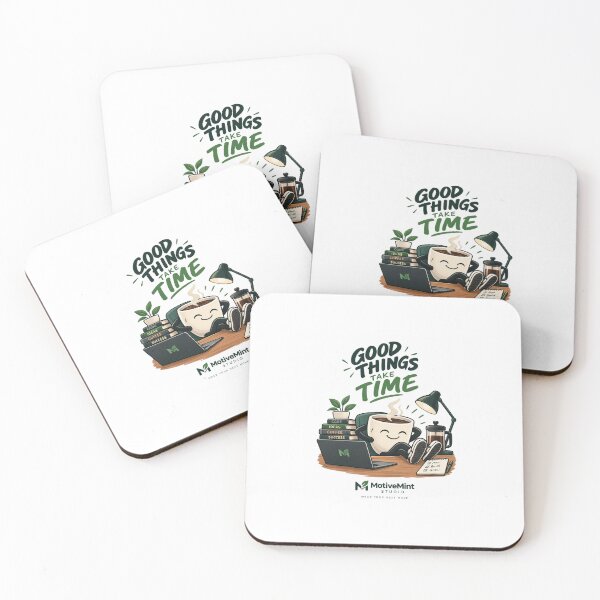 Item preview, Good Things Take Time – Coffee & Coding Motivation designed and sold by firecard.