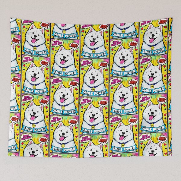 Item preview, 100% Good Boy - Smile Power Samoyed Popart designed and sold by TheresaNicole.