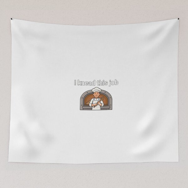 Item preview, Confident Baker with 'I Knead This Job' Quote designed and sold by NiftyWrx.