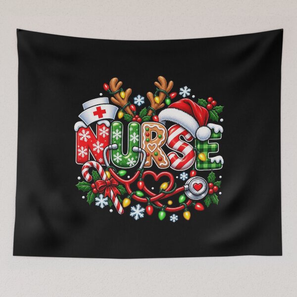 Item preview, Festive Nurse Christmas Design for Medical Professionals designed and sold by rafaeltto.