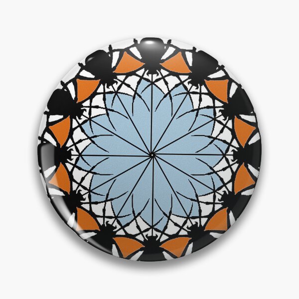 Item preview,  Copy of Gothic Spider Mandala Geometric Circle Art Print designed and sold by hepopatterns.