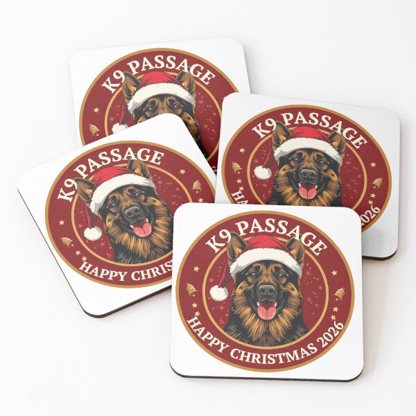 Item preview, K9 Passage Happy Christmas 2026 - German Shepherd Holiday Design designed and sold by K9PASSAGE..