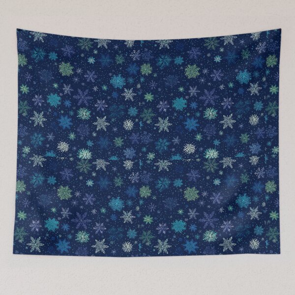 Item preview, Blue Snowflake Seamless Pattern Winter Christmas Design designed and sold by FuzionRaptor.