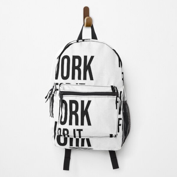 Item preview, Work for It Motivational Typography Sticker designed and sold by Surabi-studio.