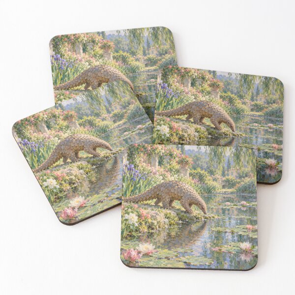 Item preview, Pangolin Lily Pond | A Little Monet Magic designed and sold by ksgraphics222.