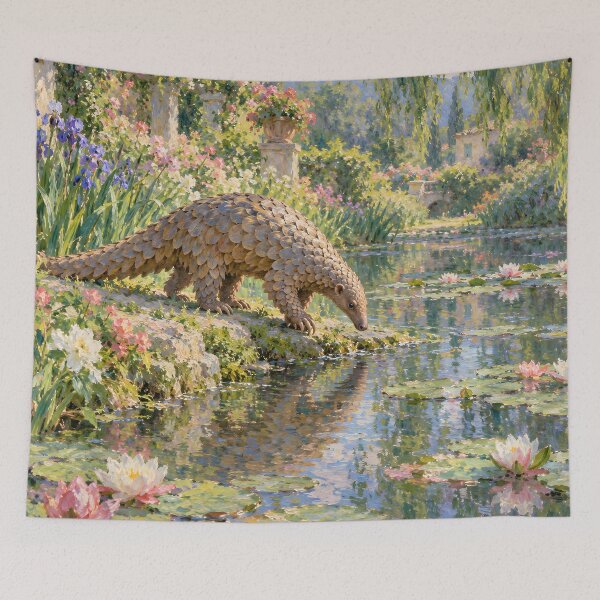 Item preview, Pangolin Lily Pond | A Little Monet Magic designed and sold by ksgraphics222.