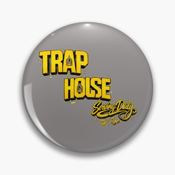 Item preview, TRAP HOUSE Serving Daily Bold 3D Text T-Shirt-14 designed and sold by MadinaCarma.