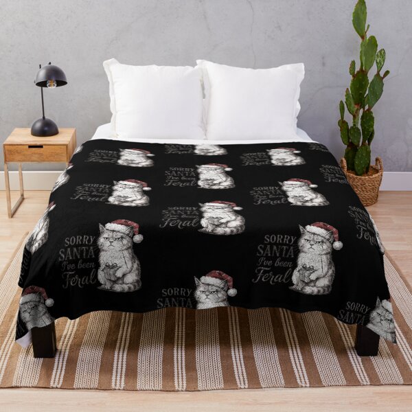 Item preview, Sorry Santa I've Been Feral Grumpy Cat Christmas Graphic designed and sold by JpShop10.