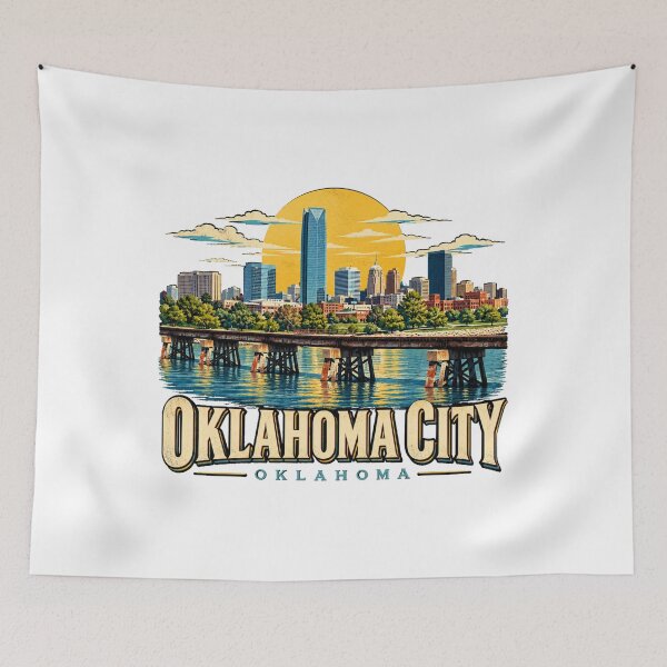 Item preview, Vintage Oklahoma City Oklahoma Travel Souvenir Landmark Gift designed and sold by MichaeIRellov.