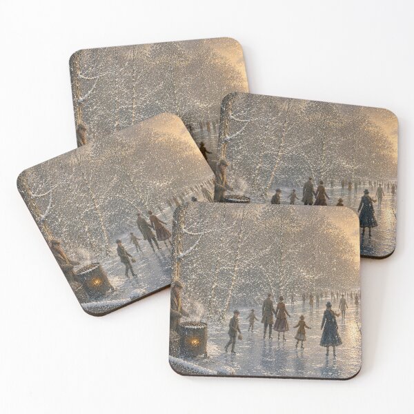 Item preview, Victorian Winter Iceskating Scene designed and sold by Catchavista.