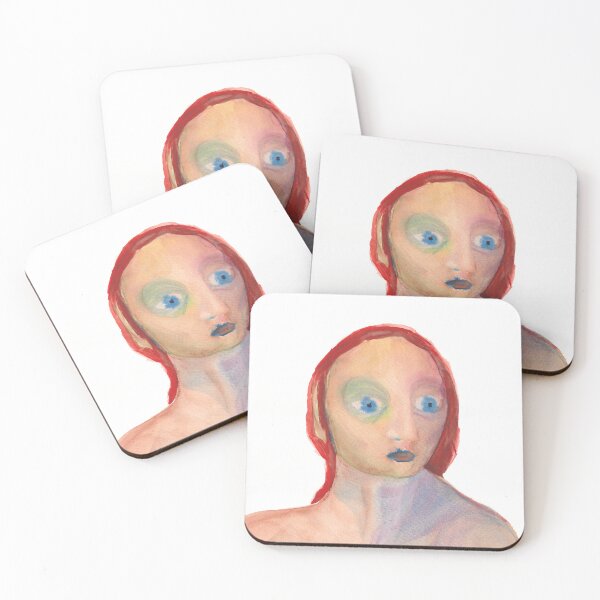Item preview, X Expressive Watercolor Portrait Print – Unconventional Figurative Art designed and sold by suvikaisu.