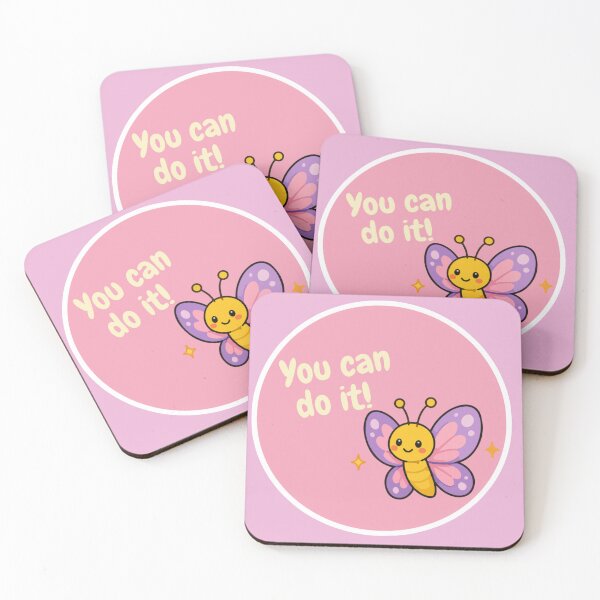 Item preview, You can do it cute butterfly doodle designed and sold by DoneAndDusted.