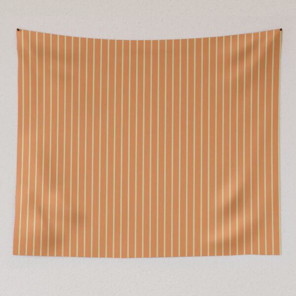 Item preview, Pastel Green and Orange Pin Stripes designed and sold by The Innocent Ghost Project.