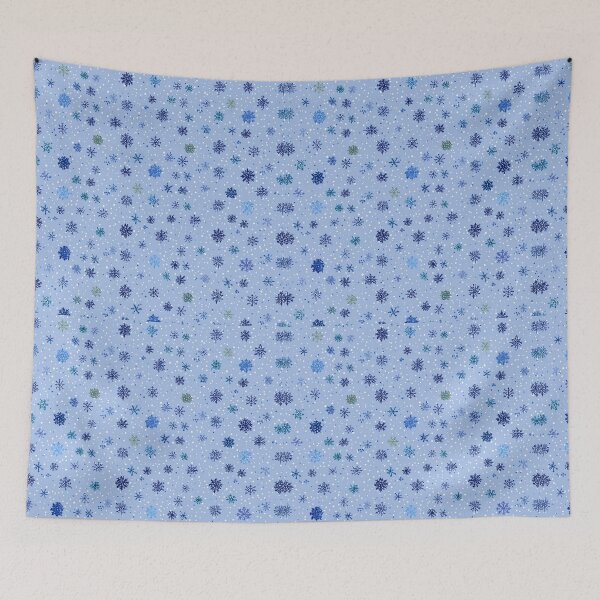 Item preview, Light Blue Snowflake Seamless Pattern Winter Christmas Design designed and sold by FuzionRaptor.