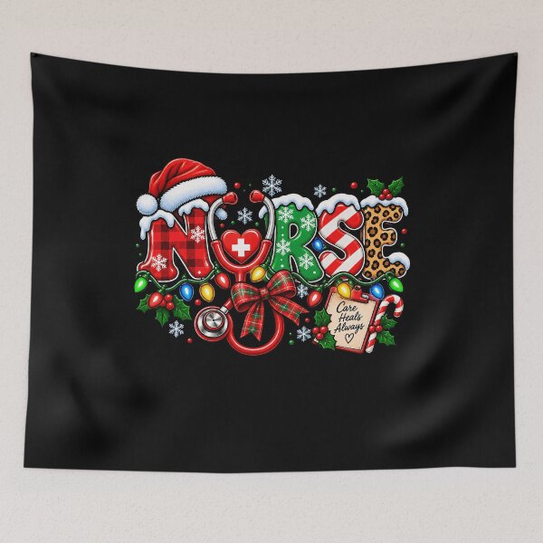 Item preview, Festive Nurse Design with Christmas Elements designed and sold by rafaeltto.