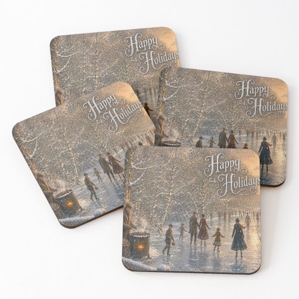 Item preview, Victorian Winter skating Scene designed and sold by Catchavista.