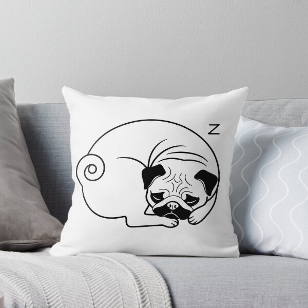 Item preview, Sleeping Pug Minimal Line Art designed and sold by Apex Designs.
