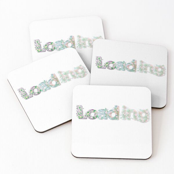 Item preview, Loading – A Blooming Botanical Typography Design designed and sold by NourTaiba.