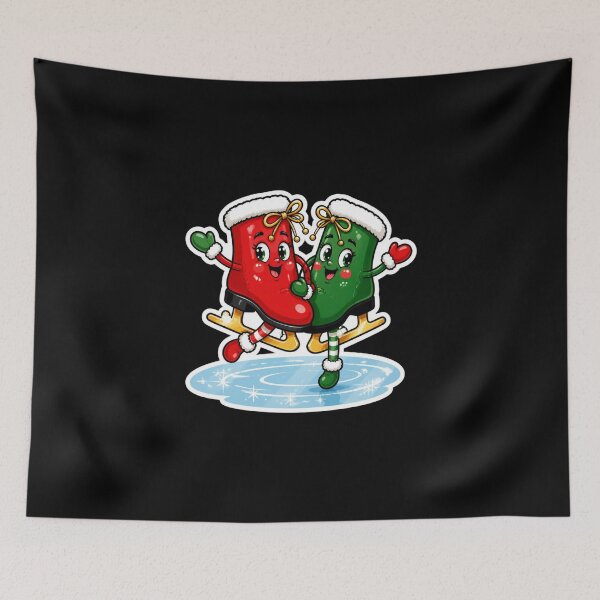 Item preview, Ice Skate Boots Dancing | Christmas designed and sold by Zyvora-merch.