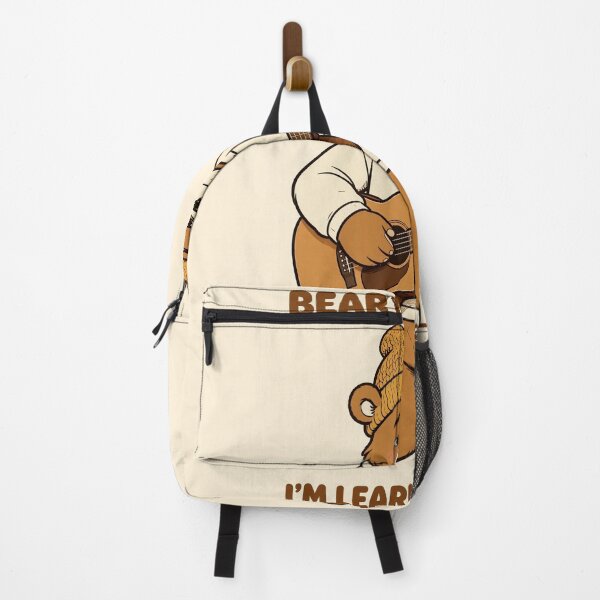 Item preview, Bear With Me I'm Learning Guitar Funny Guitar Bear T-Shirt designed and sold by EverydayBadge.