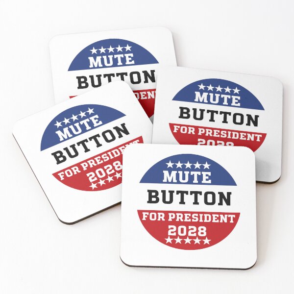 Item preview, Mute Button for President 2028 – Funny Political Campaign Design designed and sold by Searching ideas.