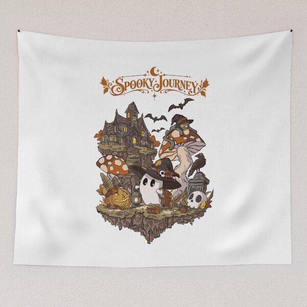 Item preview, Spooky Journey Cute Ghost Halloween Fantasy Graphic designed and sold by ParkerDuerson.