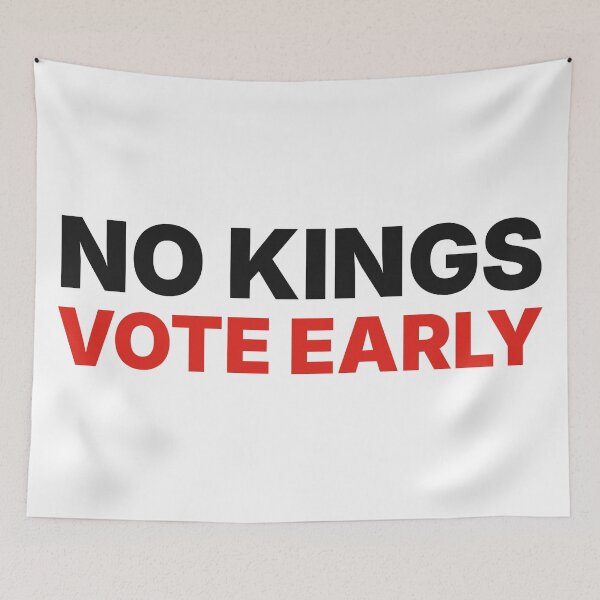Item preview, No Kings Vote Early – Midterms 2026 Protest designed and sold by AntifaShop.