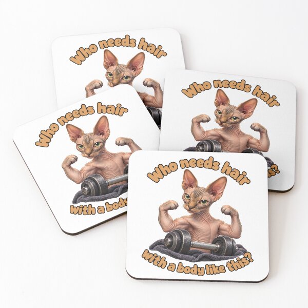 Item preview, Who Needs Hair With A Body Like This? designed and sold by EllieGantDesign.