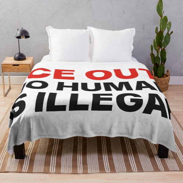 Item preview, ICE Out No Human Is Illegal – Immigrant Rights designed and sold by AntifaShop.