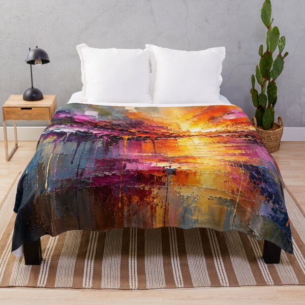 Item preview, Radiant Twilight Symphony - Orange Purple Sunset Seascape designed and sold by Joey Santiago.