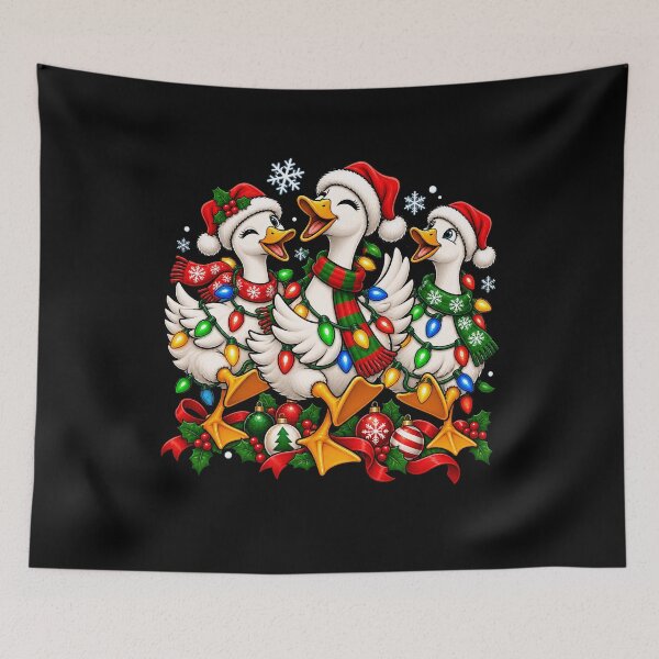 Item preview, Festive Christmas Ducks Singing with Lights and Ornaments designed and sold by rafaeltto.