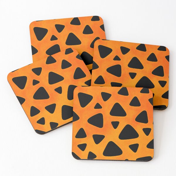 Item preview, Prehistoric Caveman Pattern Orange Stone Age Retro Animal Print Art    designed and sold by Hen-C-Art.