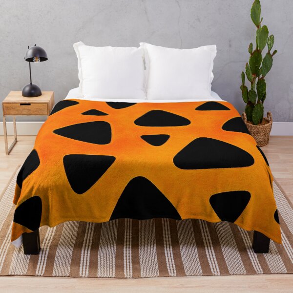 Item preview, Prehistoric Caveman Pattern Orange Stone Age Retro Animal Print Art designed and sold by Hen-C-Art.
