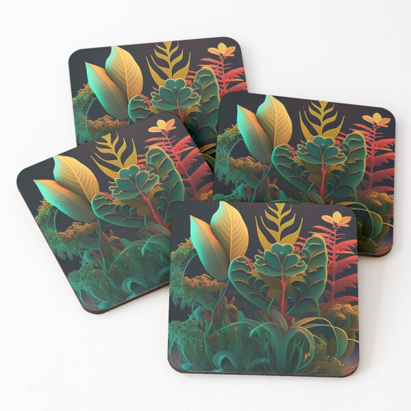 Item preview, Dark Teal Orange Tropical Botanical designed and sold by Apex Designs.