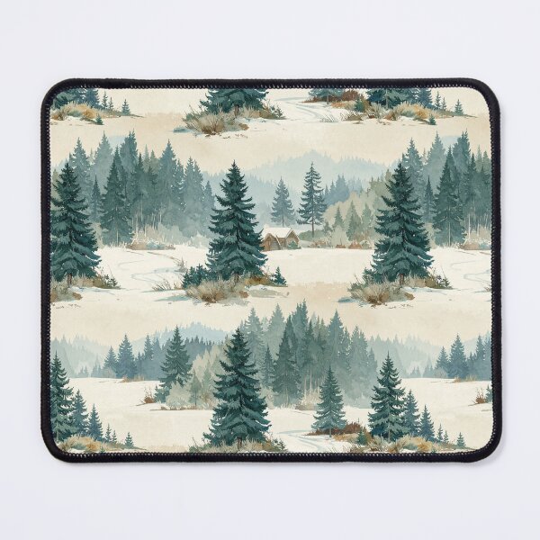 Item preview, Brown Green Rustic Winter Seamless Christmas Pattern designed and sold by FuzionRaptor.