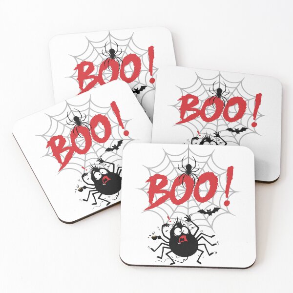 Item preview, Boo Funny Startled Spider Spilling Coffee Halloween designed and sold by YasminTaha.
