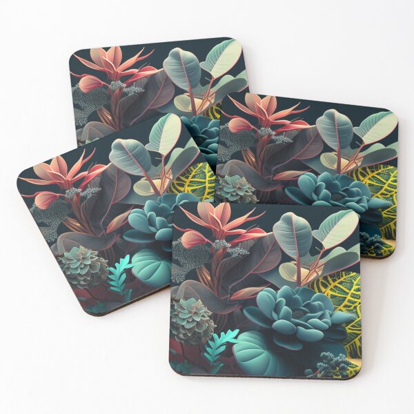 Item preview, Dark Teal Coral Succulent Arrangement designed and sold by Apex Designs.