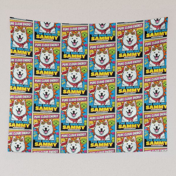 Item preview, Pure Cloud Energy - Samoyed PopArt  designed and sold by TheresaNicole.