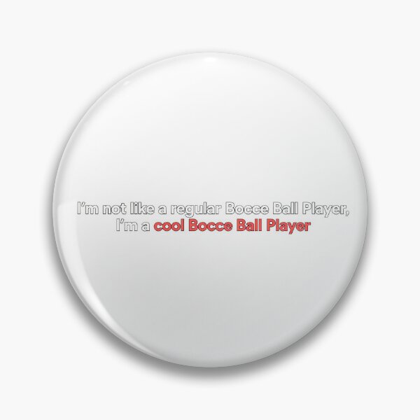Item preview, cool bocce ball player typography design designed and sold by NiftyWrx.