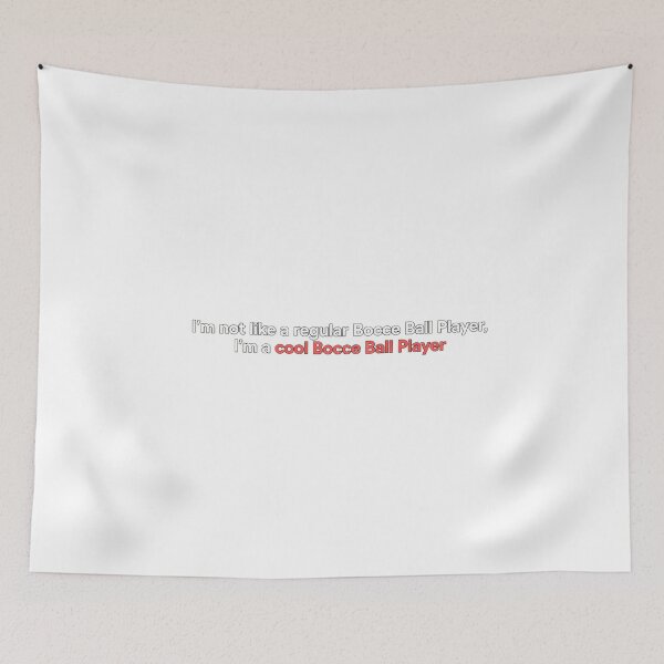 Item preview, cool bocce ball player typography design designed and sold by NiftyWrx.